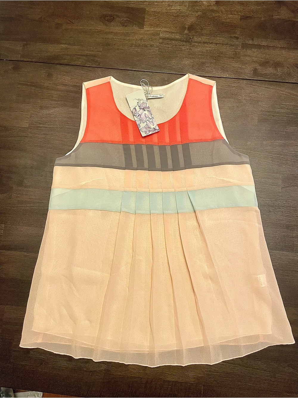 SELA Collection Three-Color Top — Size 46 —Women’s NWT